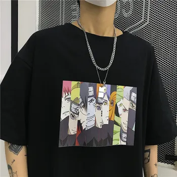 Naruto tričko Lete Harajuku v Pohode Unisex Krátke Sleeve t shirt pre mužov A Ženy, Oblečenie Tričko Muž Nadrozmerné Tshirts