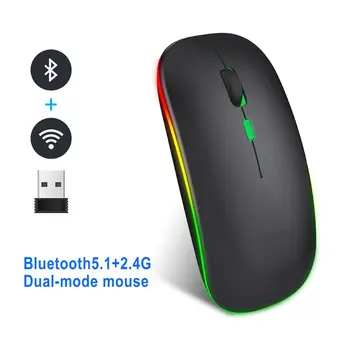 2,4 GHz Bezdrôtová Myš Bluetooth 5.1 Duálny Režim Stlmenia Optická Herná Myš Pre Macbook air Pre Xiao-mi Macbook Pro