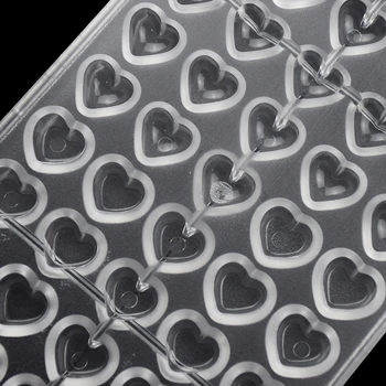 2 Štýly Srdce Čokoláda Forme 3D Pečenie Pečiva Baker Zásobník Nástrojov Polykarbonátu Pečenie Formy na Valentína Strany Plesne