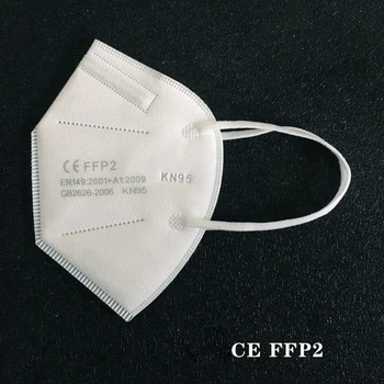 20 KS FFP2 KN95 Masku na Tvár S CE Certifikácia 5 Vrstiev Anti-vrstva opakované použitie Filtra Ochranné 65