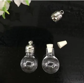 300pieces 22*12 mm tvar gule lepidlo spp sklenenej fľaštičke prívesok sklenenú guľu prívesok mini, ktorí chcú sklenené fľaše, ručne vyrábané šperky zistenia