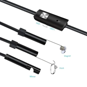5.5/8 mm Objektív 1200P USB Endoskop Telefón Android Endoskopu Fotoaparát Trubice Borescope Inšpekcie Endoskopu Led Svetlo Mini Endoskopu 5203