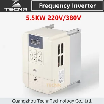 5.5 KW premennej frekvenčný menič 220V 380V pre cnc vreteno ovládanie 708