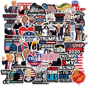 50Pcs/veľa Hotsale 2020 USA prezident Graffiti Trump Nálepky Nepremokavé Č-duplikát Notebook Skateboard Odtlačkový Dropshipping