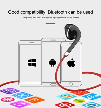BT313 Bluetooth Handsfree Slúchadlá Bezdrôtové Slúchadlá Športové Bluetooth Slúchadlá Basy Headset s Mikrofónom pre Mobilný Telefón, Univerzálny