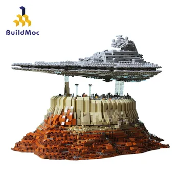 BuildMoc dreadnought Nové StarWars Výletnej Lode Ríše Nad Jedha Mesta MOC stavebným Hračka Pre Vianočný Darček