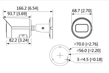 Dahua hviezdne svetlo IP kamera IPC-HFW2431S-S-S2 4MP WDR IR Bullet Sieťová Kamera s podporou POE Modernizované verzie MPT-HFW1431S 3419