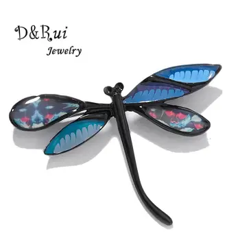 Deti Žien Dragonfly Brošne retiazky na Ženy Šaty, Šaty Modrej Hmyzu Smalt Dekoratívne Brošňa Pin Šperky, Vianočné Darčeky 179255
