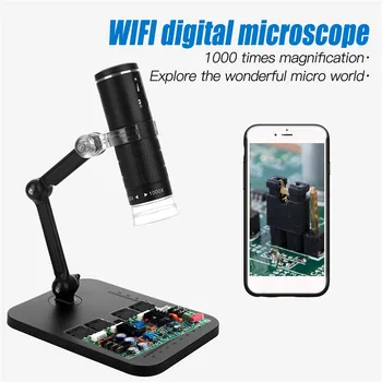 HD1080P 1000X WiFi Digitálny Mikroskop Elektronická Lupa Fotoaparát USB Mikroskop Endoskopu Fotoaparát na Android/ IOS Smartphone