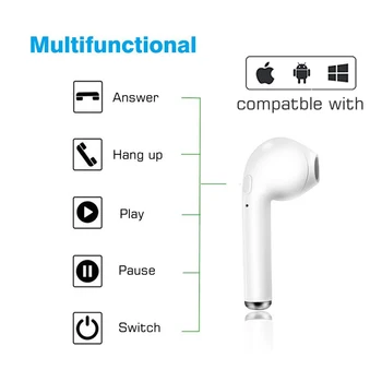 I7s Tws Mini Bluetooth Slúchadlá Bezdrôtové Slúchadlá Šport Handsfree Slúchadlá Bezdrôtové Slúchadlá s Nabíjanie Box pre xiao Telefón