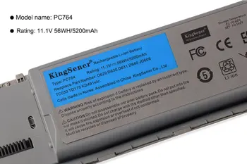 KingSener 11.1 V 5200mAh Kórea Bunky PC674 Batérie Pre DELL D620 D630 D631 D640 D63C D630N D631N D830N JD606 TC030 TD175 KD491 15850