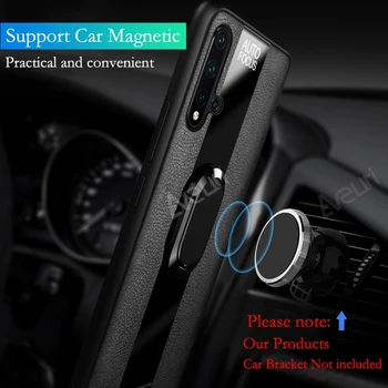 Kožené Telefón puzdro Na Huawei Honor 9C 9A 8X 9X 9S 10i 9 10 20 Lite Magnetický Držiak Krytu Prípade Pre Česť 20S 30 Pro V30 Coque