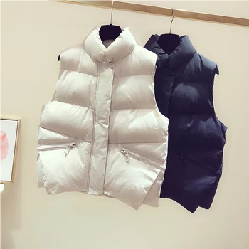 Lacné, veľkoobchod 2019 nové jeseň zima Hot predaj dámskej módy bežné ženské príjemne teplá Vesta vrchné oblečenie BP328