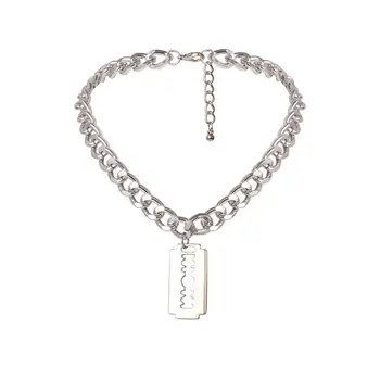 Lacteo Jednoduchý Minimalistický Holiaci strojček Prívesok Náhrdelník Šperky pre Ženy 2020 Módne Temné, Gotické Clavicle Reťazca Choker Náhrdelník 101376