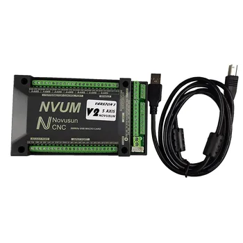 Mach3 CNC Nastaviť NVUM USB/NVEM Ethernet Breakout Board+NVMPG ručné koliesko S LCD Displej 6 Os MPG Pre DIY CNC Router NEWCARVE