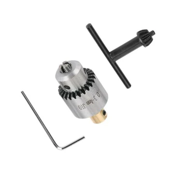 Micro Motorových Skľučovadla Vŕtačky Svorka W/ Tlačidlo 0.3-4 mm & 3.17 mm Hriadeľ Pripojenie Rod Súpravy