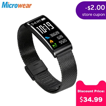 Microwear X3 Smart Kapela IP 68 nepremokavé Krokomer Bluetooth 4.0 Smart náramok fitness krvného tlaku, Srdcovej frekvencie Spánku Monitor 179