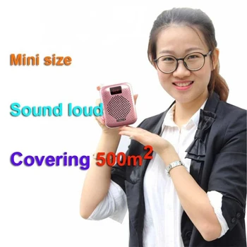 Mini K500 Mikrofón Bluetooth Hlasný reproduktor Prenosný Automatické Párovanie Hlas Zosilňovač Megaphone Reproduktor USB Nabíjanie Pre Vyučovanie 3633
