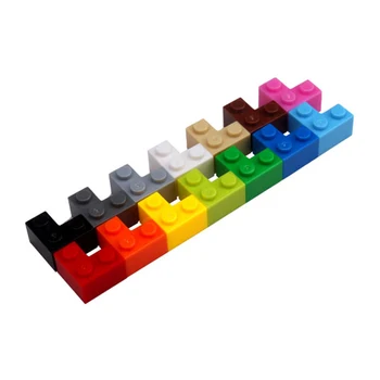 Model stavebné bloky, tehla rohu 1+2 osvietil tehly Kompatibilný s známej značky Skoro vzdelávanie hračky pre deti, 2124