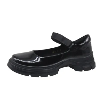 Nový Britský retro malé kožené topánky móda all-zápas bežné malé kožené topánky hrubé-soled škole štýl Mary Jane topánky 84912