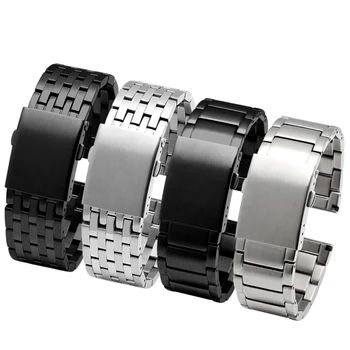 Náramok z nerezovej ocele pevný kovový remienok pre DZ4316 DZ7395 DZ7305 watchband 24 mm 26 mm 28 mm 30 mm mužov náramkové hodinky band 4246