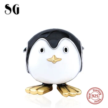 SG roztomilý zvierat penguin zbierku diy Európe charms 925 strieborné korálky fit pôvodné kúzlo náramok módne šperky robiť dary