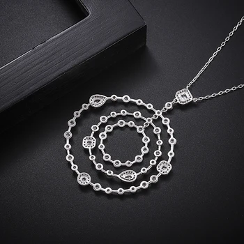SINZRY nové cubic zirconia multi kruhu prehnané prívesok, náhrdelníky, módne šperky príslušenstvo