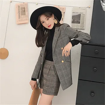 Skutočnú šancu na jar a na jeseň vyhovovali žien 2020 nové módne kórejský štýl slim koberčeky oblek 296