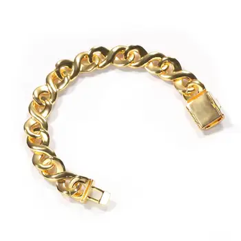 UWIN Módne Šperky 15 mm Neobmedzený Cubic Zirconia Kubánskej Reťaze Hiphop Náramok Luxusné Medi Ľadový Z CZ Šperky Drop Shipping
