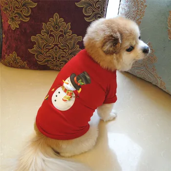Vianočné Oblečenie Pre Psy, Bavlna Pet Oblečenie Pre Malé A Stredné Psy Vesta Tričko Nový Rok Šteňa Psa Kostým Chihuahua Pet Vesta Tričko