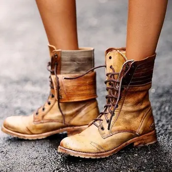 Zahraničný obchod retro Európskych a Amerických žien topánky s dvoma krátke topánky, plus veľkosť 40-43 silné päty 3 až 5 cm, dámske topánky