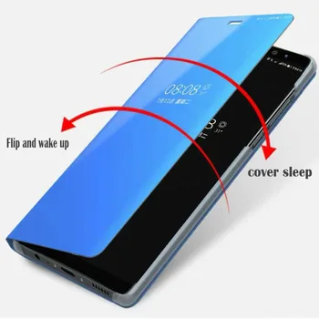 Zrkadlo Zobraziť Flip Kožený Kryt Na Huawei Mate 10 Lite mate 20 20 Pro 20X P30 Lite Nova 4 3 3I P Smart 2019 Smart Case Fundas