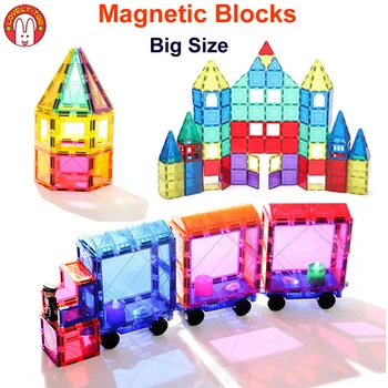 Magnetické Bloky Tehly Magnetické Dlaždice Hry Designer Stavebnicový Magnet Toy Model Vzdelávacie Hračky Pre Deti,