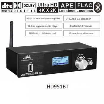 HD915 5.1 CH o Dekodér Bluetooth 5.0 Receiver s HDMI DAC DTS, AC3, FLAC, APE HDMI na HDMI Converter Extractor -Plug NÁS