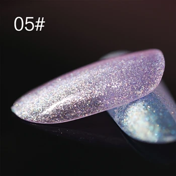 MIZHSE 18ML UV Farba Pearl Glitter Gel lak na Nechty Soak Off Nechty Dlhotrvajúci DIY Gél Hybrid Lak Matný Top Base