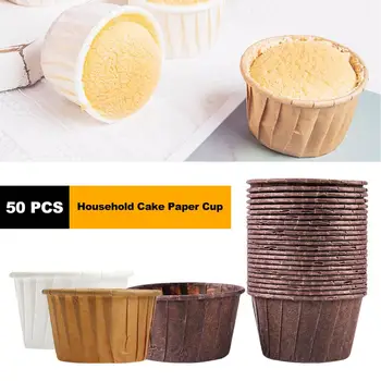 50PCS Mini Farebný Papier Tortu Povrch Fólie na Pečenie Muffin Box Pohár Prípade Strany Zásobník na Tortu Formy Zdobenie Nástroje