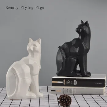 Priamy predaj nový záznam tvorivé keramické zvieratá cute cat ozdoby high-end domov obývacej izby, spálne, dekorácie, ozdoby