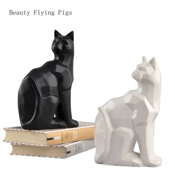 Priamy predaj nový záznam tvorivé keramické zvieratá cute cat ozdoby high-end domov obývacej izby, spálne, dekorácie, ozdoby