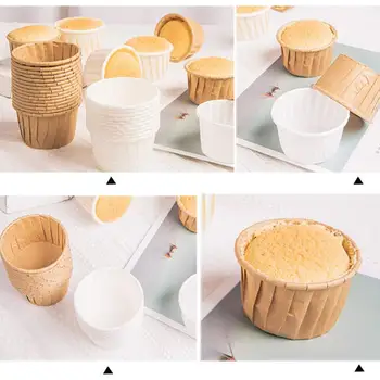 50PCS Mini Farebný Papier Tortu Povrch Fólie na Pečenie Muffin Box Pohár Prípade Strany Zásobník na Tortu Formy Zdobenie Nástroje
