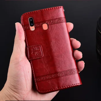 Flip peňaženky, Kožené puzdro Pre Samsung Galaxy A20s 2019 A207 SM-A207FDS obal Pre Samsung A20S Zadný Kryt Prípade A207